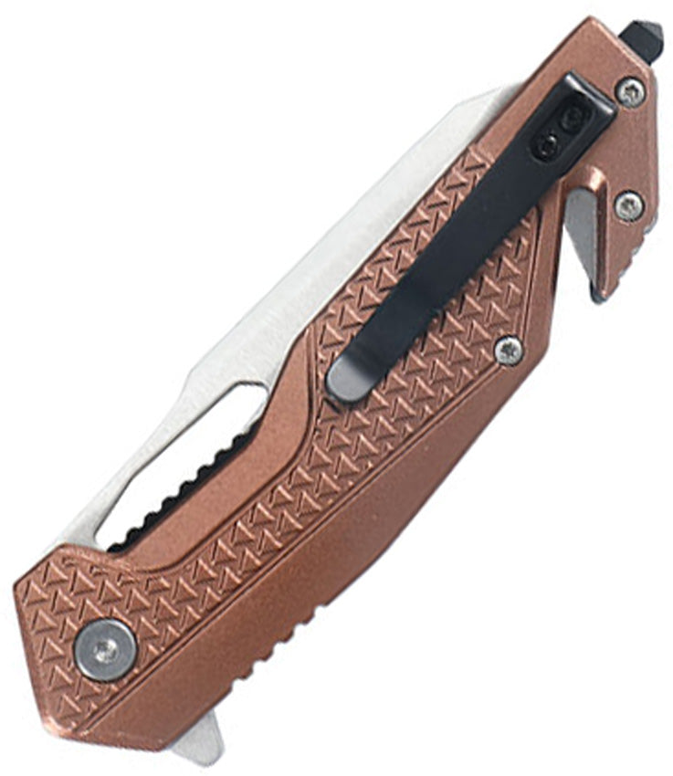 Couteau pliant Tac Force TF-2015 Rescue acier 3Cr13 lame 83 mm manche aluminium