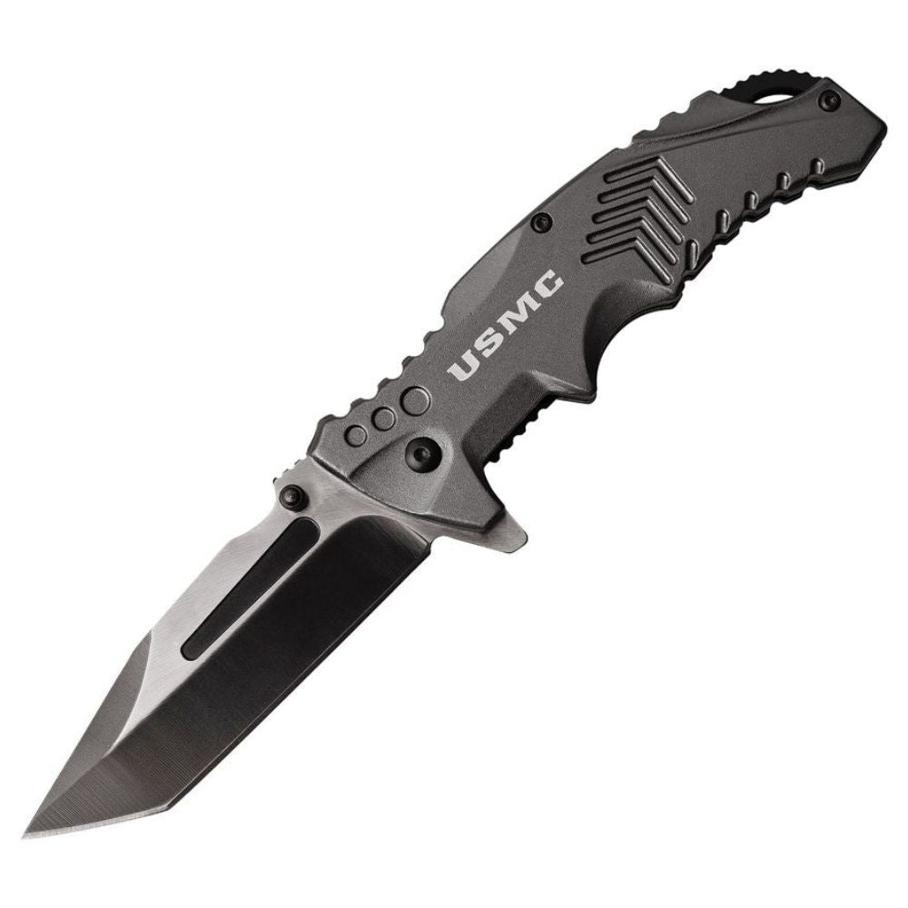 Couteau pliant US Marine Corps 1058 ouverture assistée acier 3Cr13 lame tanto 89 mm