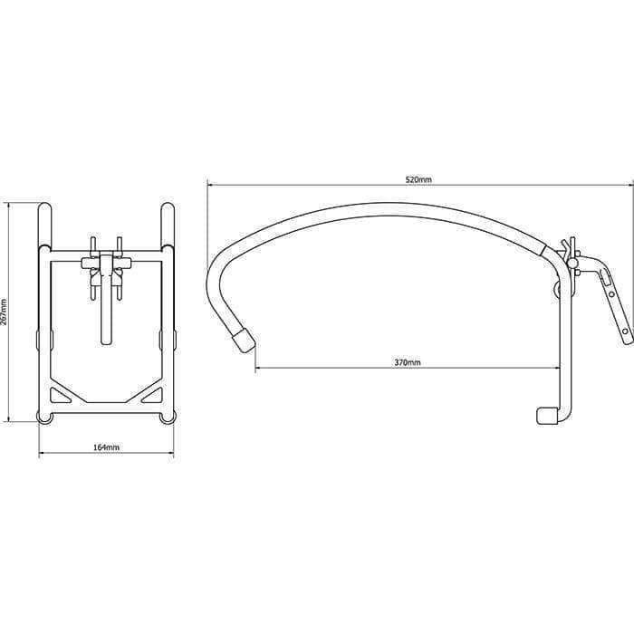 Crochet Olympia Triumph Titanium Double Hook 350 mm