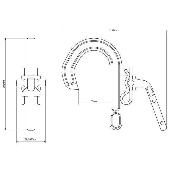 Crochet Olympia Triumph Titanium Hook 65 mm