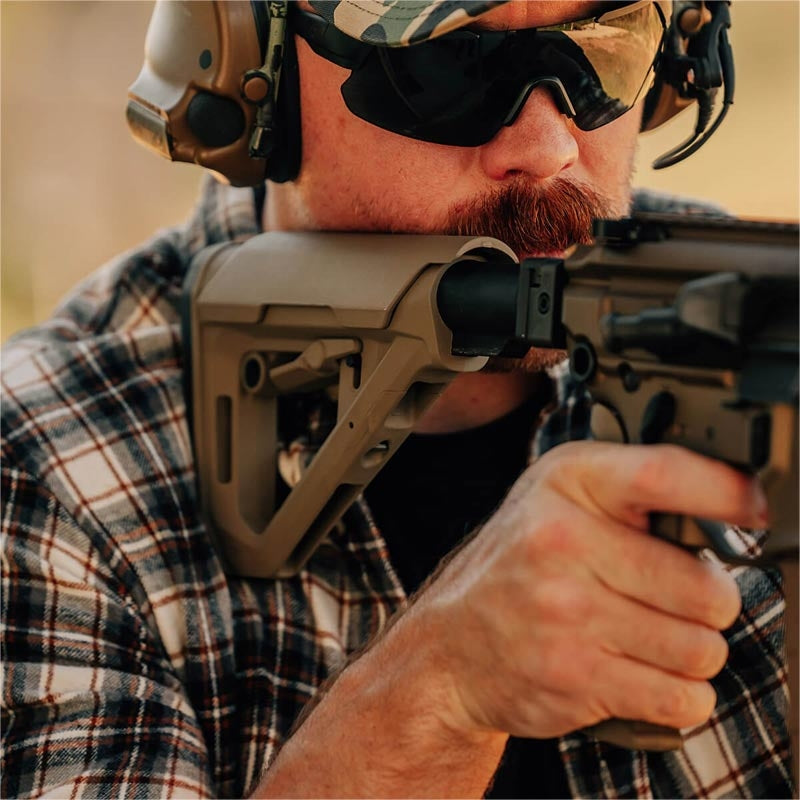 Crosse DT Carbine Magpul pour AR15/M4 à tube standard, sangle QD et boucle 3,17 cm
