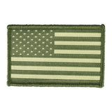 Écusson drapeau américain Ares tissé 5 x 8 cm basse visibilité à dos auto-agrippant