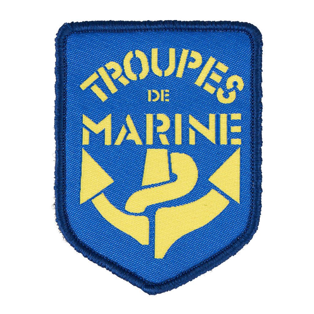 Écusson tissé Ares des troupes de marine à dos auto-agrippant pour veste et sac