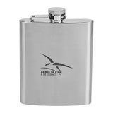 Flasque de poche Ares en acier inoxydable 200 ml gravée aux armes de l'armée de l'Air