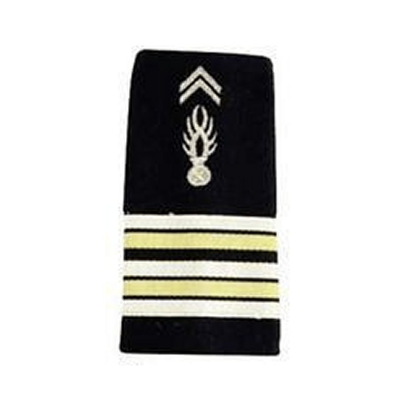 Fourreaux de grade Gendarmerie Départementale Patrol Equipement brodés 11 x 5 cm par paire