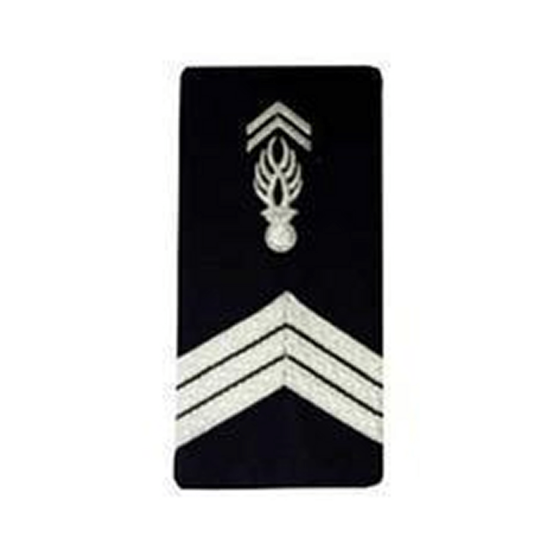 Fourreaux de grade Gendarmerie Départementale Patrol Equipement brodés 11 x 5 cm par paire