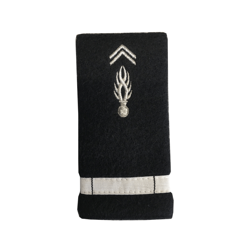 Fourreaux de grade Gendarmerie Départementale Patrol Equipement brodés 11 x 5 cm par paire
