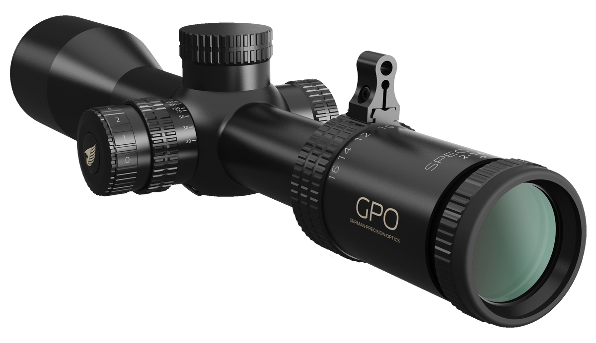 Lunette GPO Spectra 8X 2-16x44 grossissement 2-16 x 44 mm champ 19,4 m - 2,4 m à 100 mètres