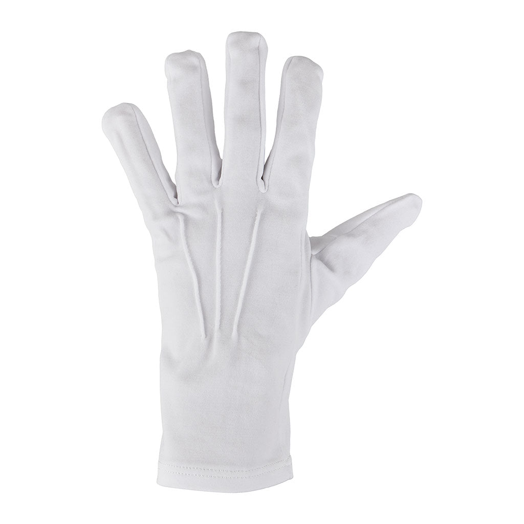 Gants de cérémonie Ares lavables, coupe ajustée pour tenue de sortie et prise d'armes