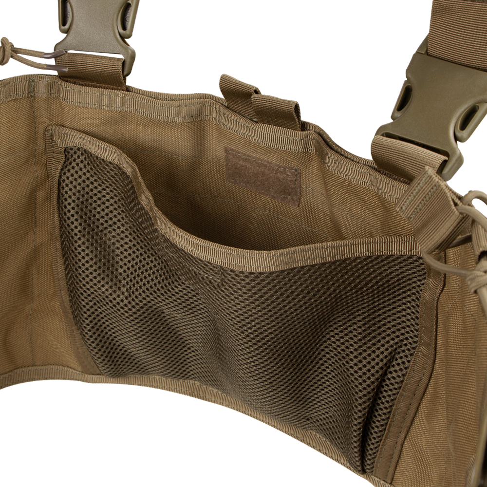 Gilet chest rig Condor Ops bretelles croisées rembourrées boucles pivotantes