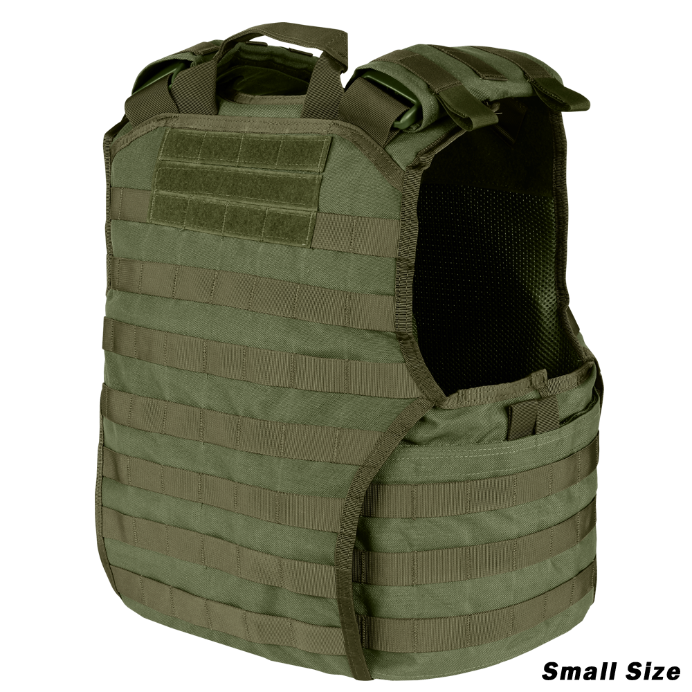 Gilet porte-plaques Condor EXO Gen II protections souples latérales et poche dorsale