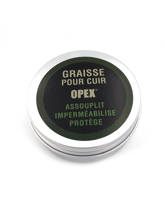 Graisse spéciale cuir OPEX 100 ml déperlante pour rangers avec éponge fournie