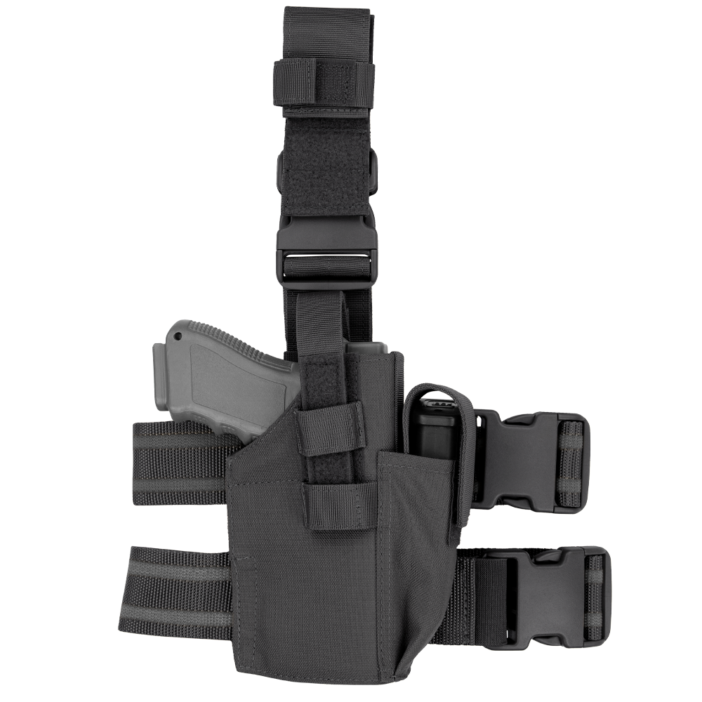 Holster de cuisse Condor Tactical semi-rigide porte-chargeur pistolet intégré