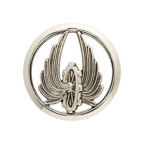 Insigne de béret Argent Train