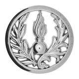 Insigne de béret Commissaire Boussemart en zamac injecté gravure plate ou en relief
