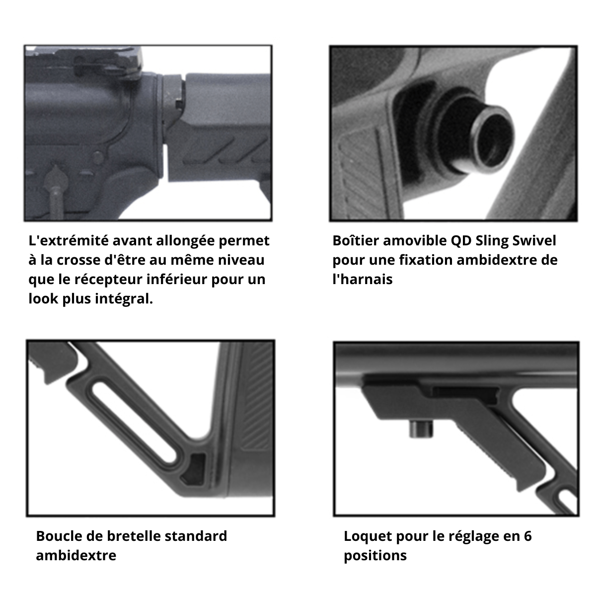 Kit de Crosse UTG AR15 Ops Ready S2 Mil-Spec