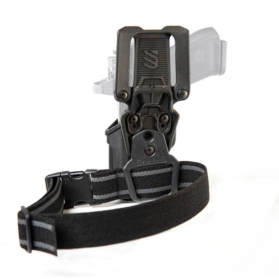 Kit holster Blackhawk T-Series™ L2C ouvert avec passant Jacket Slot et adaptateur de cuisse
