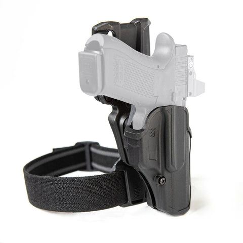Kit holster Blackhawk T-Series™ L2C ouvert avec passant Jacket Slot et adaptateur de cuisse