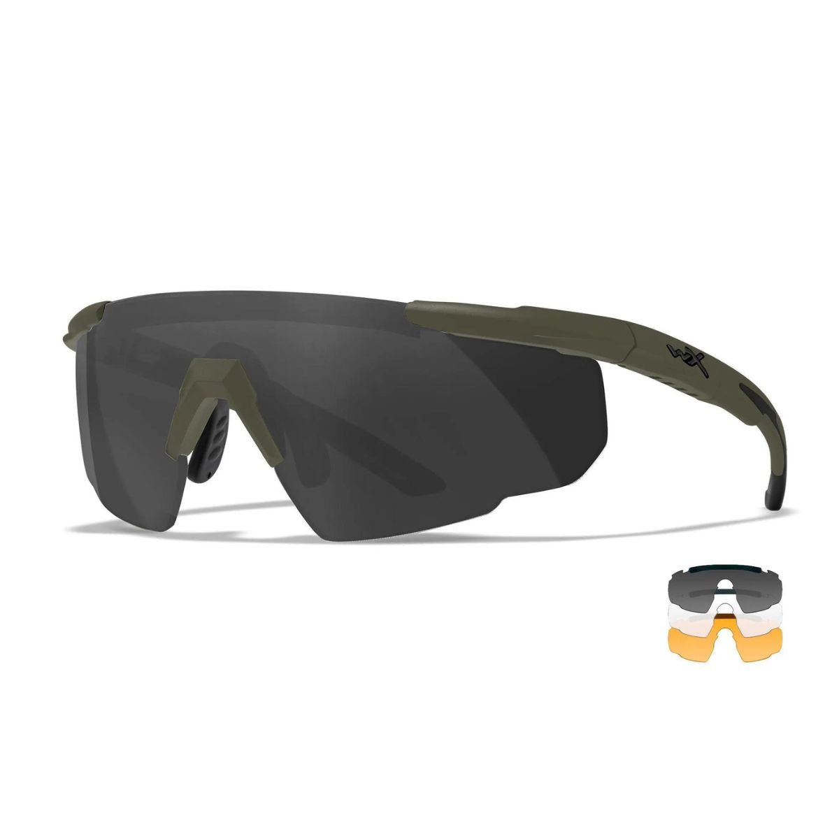 Lunettes balistiques Wiley X Saber Advanced kit 3 verres interchangeables