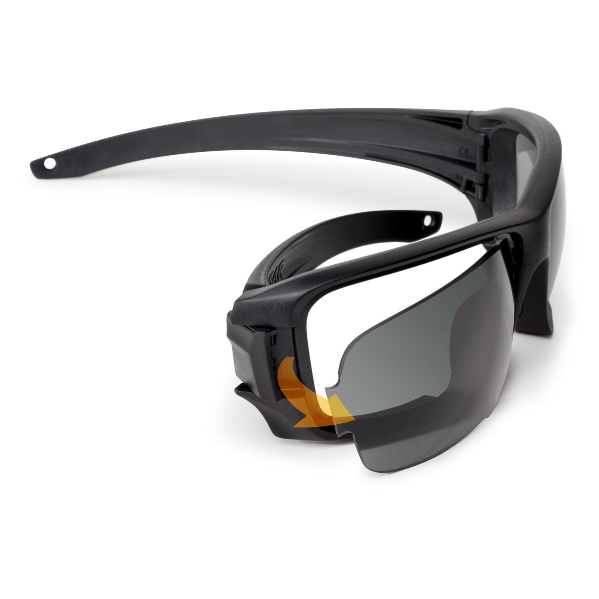 Lunettes de protection balistique ESS Rollbar à écrans interchangeables Lens Gate certifiées ANSI Z87.1