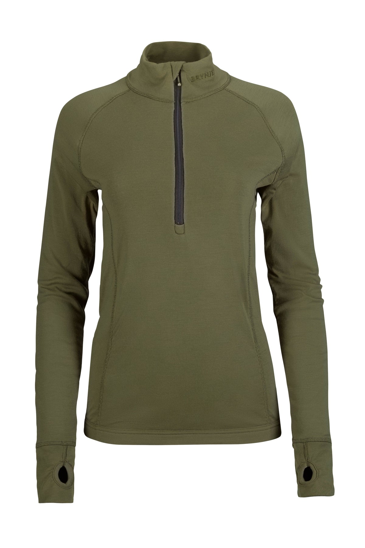 Maillot de corps col à glissière 3/4 femme Brynje Arctic laine mérinos 220 g/m² double épaisseur
