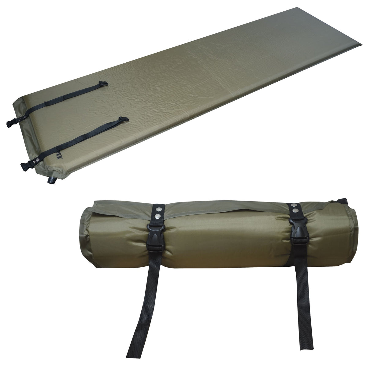 Matelas auto-gonflant OPEX 5 cm d'épaisseur mousse PU polyester 190T enduit PVC
