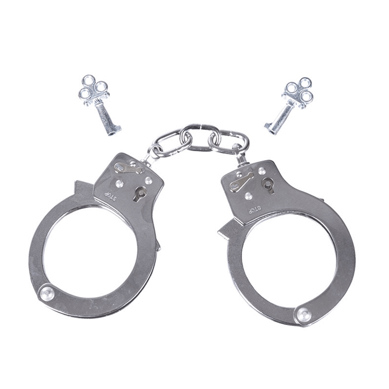 Menottes Mil-Tec Single Lock nickelées — formation et collection