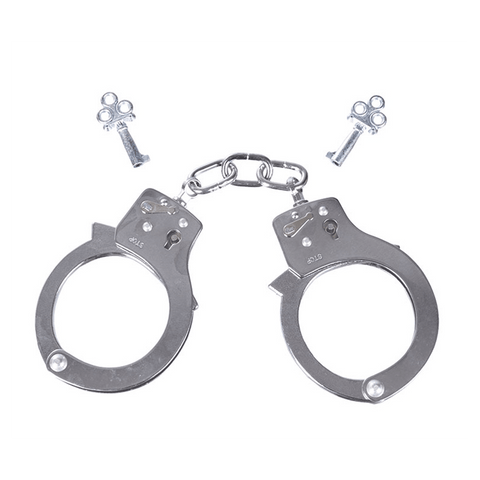 Menottes Mil-Tec Single Lock nickelées — formation et collection