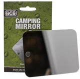 Miroir de survie BCB en acier inoxydable 10,8 x 8,3 cm 52 g avec trou de suspension