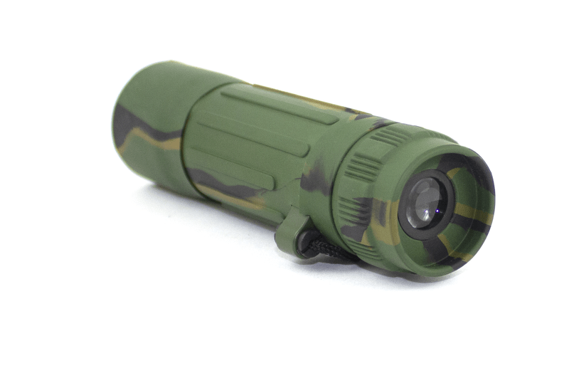 Monoculaire Mil-Tec 10×25 objectif 25 mm champ 101 m/1000 m pupille 2,48 mm avec housse