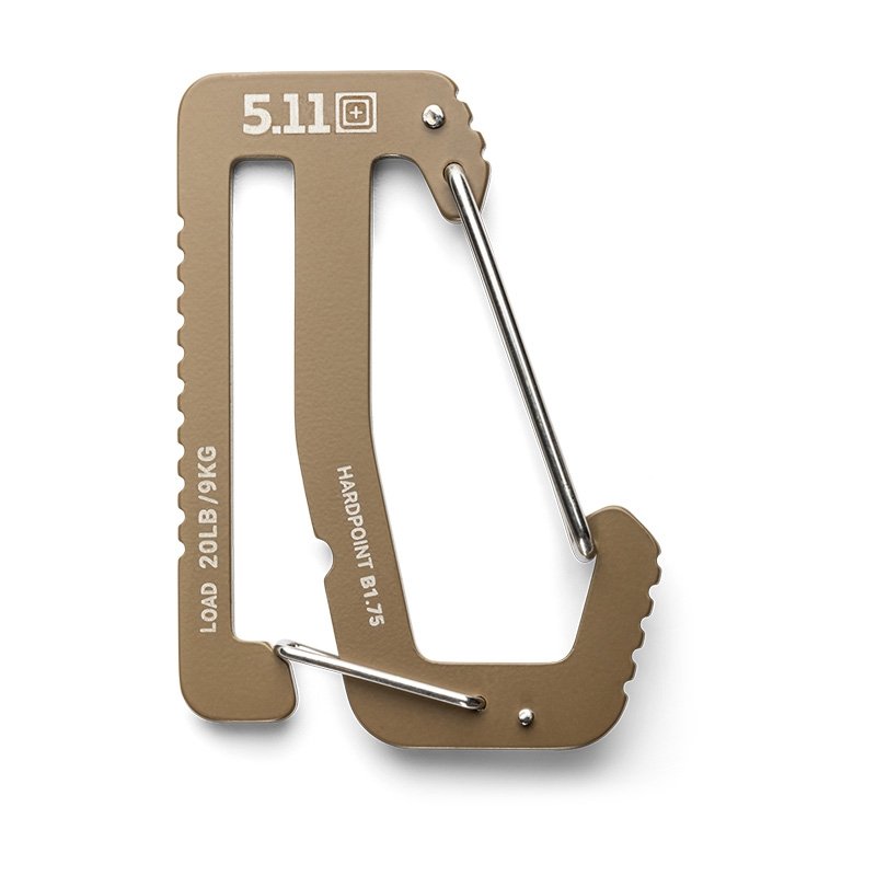 Mousqueton Hardpoint B175 5.11 Tactical ceinture 1,75 pouce acier 3Cr13MoV sécurisé