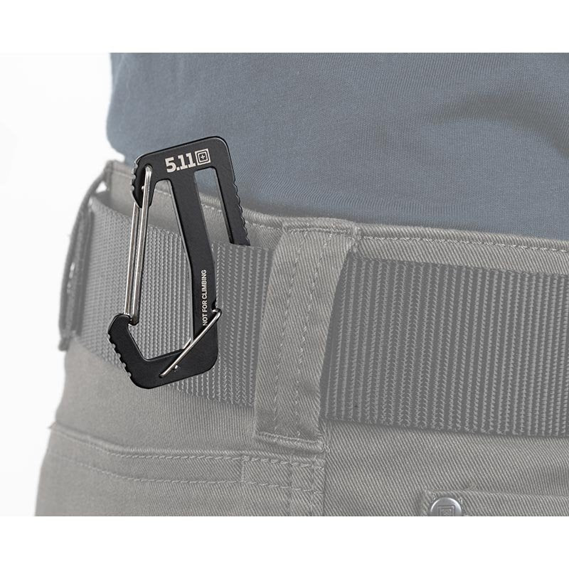 Mousqueton Hardpoint B175 5.11 Tactical ceinture 1,75 pouce acier 3Cr13MoV sécurisé