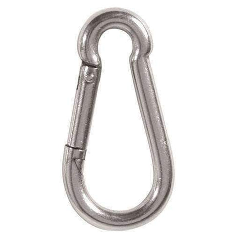 Mousqueton utilitaire Mil-Tec acier inoxydable 6 cm (non certifié escalade ni secours)