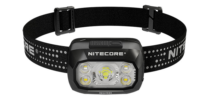 Lampe frontale Nitecore NU30 500 lumens portée 130 m rechargeable USB-C étanche IP66