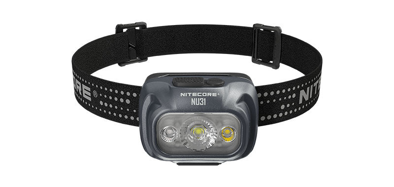 Lampe frontale Nitecore NU31 550 lumens portée 145 m rechargeable USB-C étanche IP66