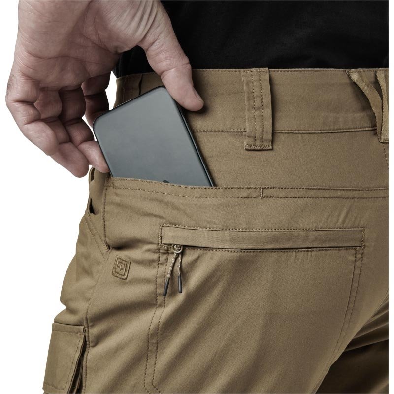 Pantalon Meridian 5.11 Tactical popeline extensible six poches et aérations à glissière