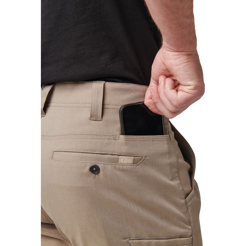 Pantalon chino Edge 2.0 5.11 Tactical toile Flex-Tac sept poches dont deux à chargeur