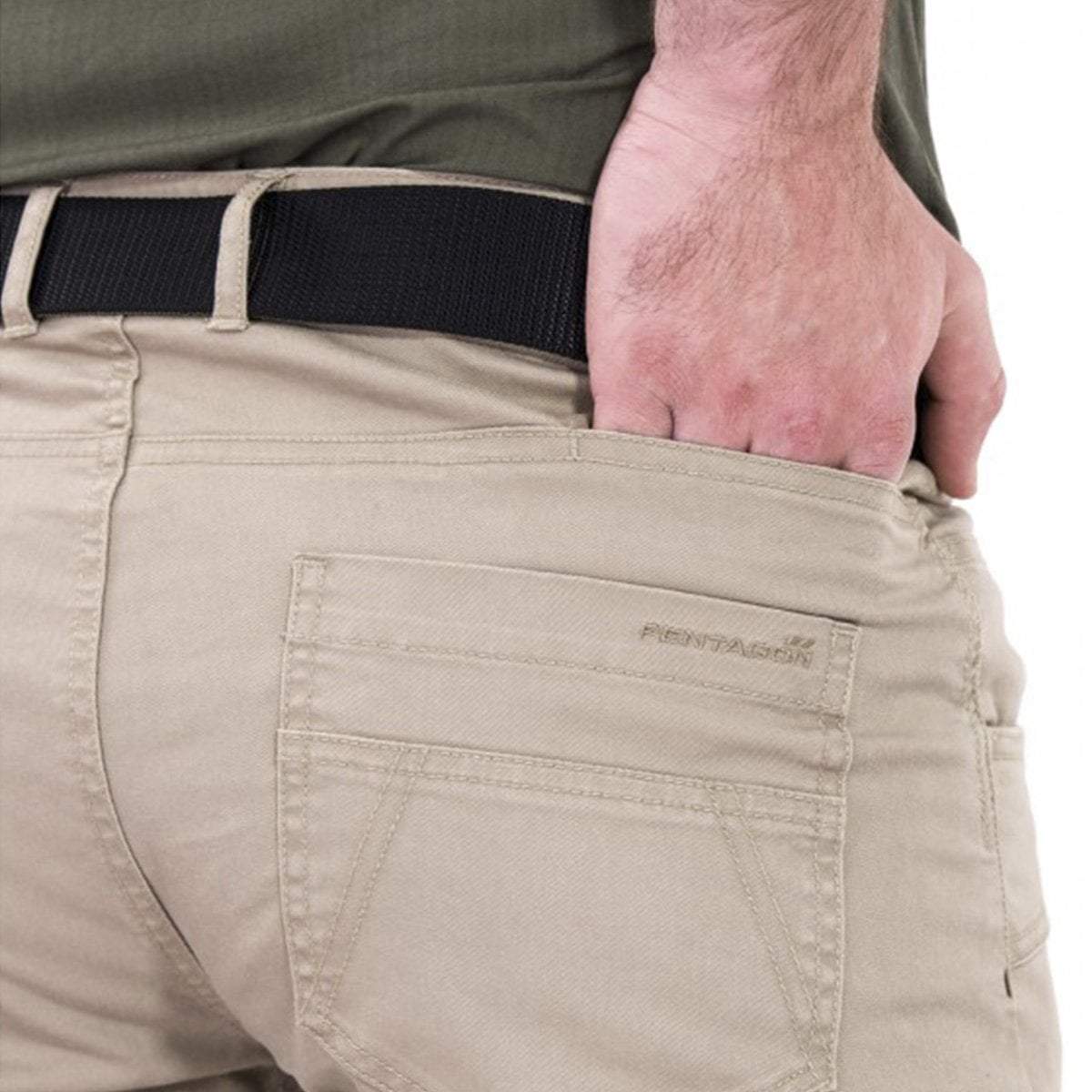 Pantalon tactique Pentagon Rogue Hero en sergé délavé extensible à entrejambe diamant