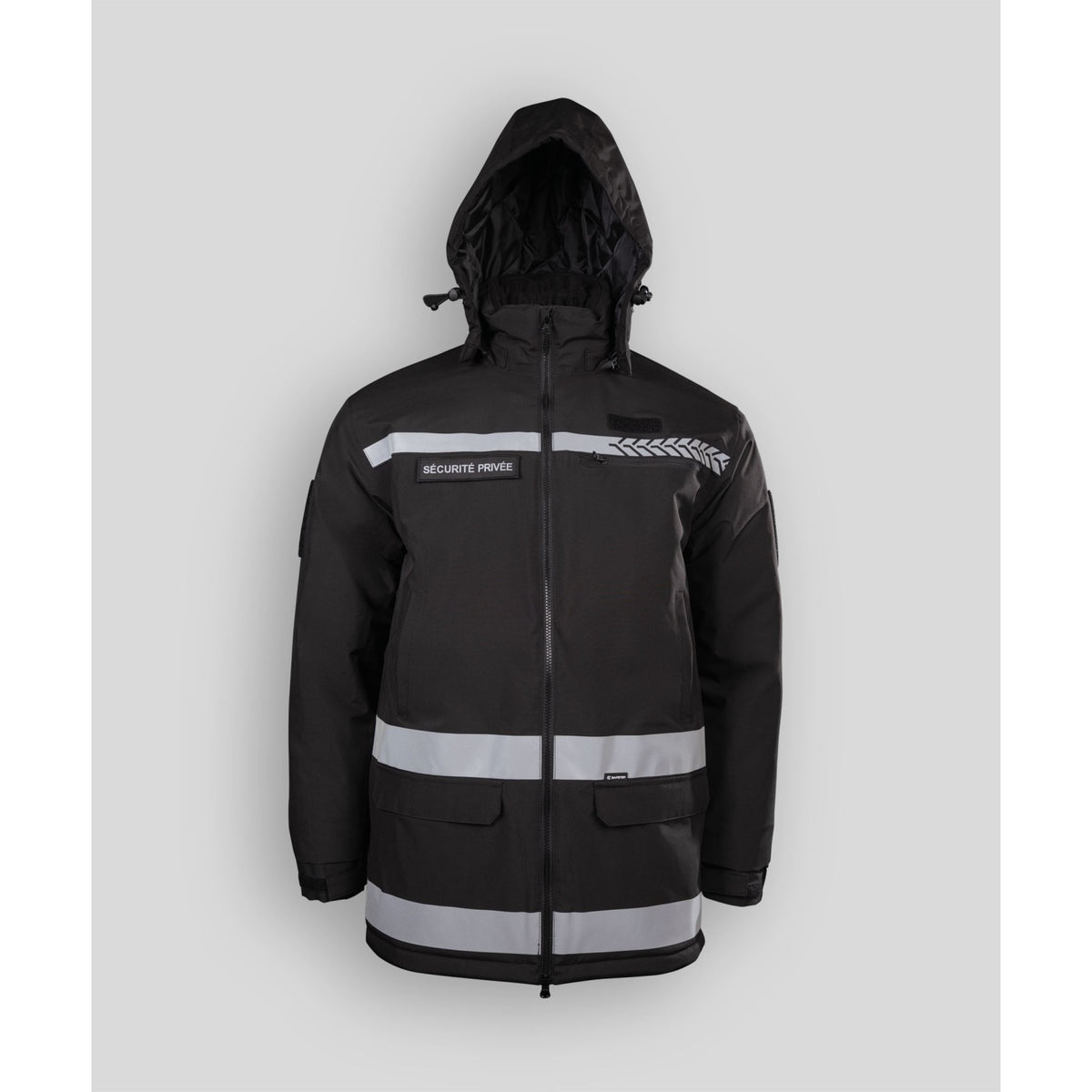 Parka de sécurité privée GK Safetek à bande haute visibilité matelassée 3000 mm