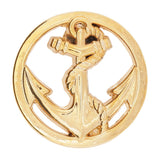 Pin's d'ancre de Marine Boussemart, insigne de revers à finition dorée