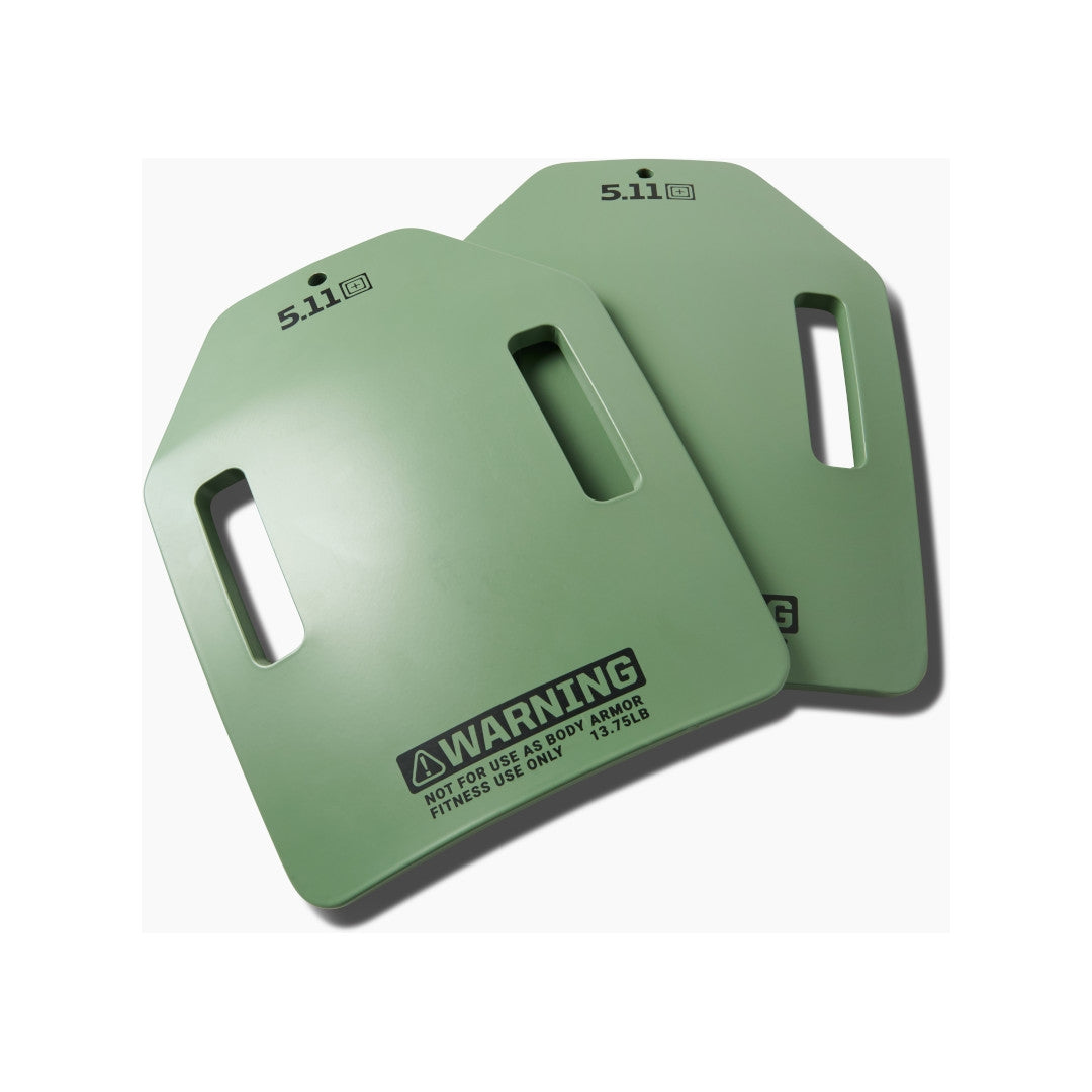 Plaques lestées 5.11 Tactical 13,75 lb en acier anti-corrosion à poignées multiples