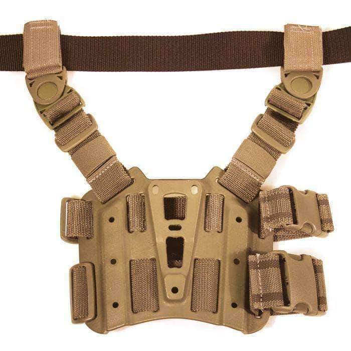 Plateforme de cuisse tactique Blackhawk à harnais en Y pour étuis injectés