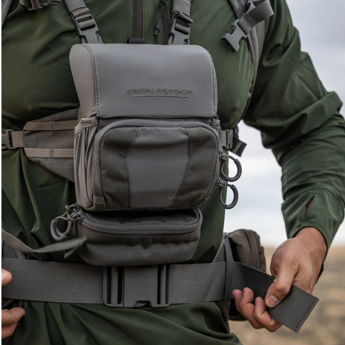 Pochette à extraction rapide tactique Eberlestock Recon Quickcase pour harnais jumelles