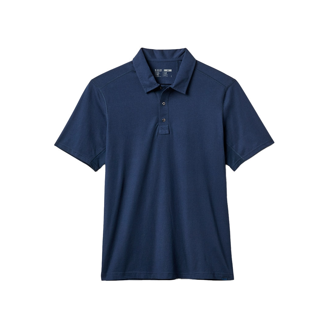 Polo Archer Crest 5.11 Tactical coton pima extensible à col deux parties