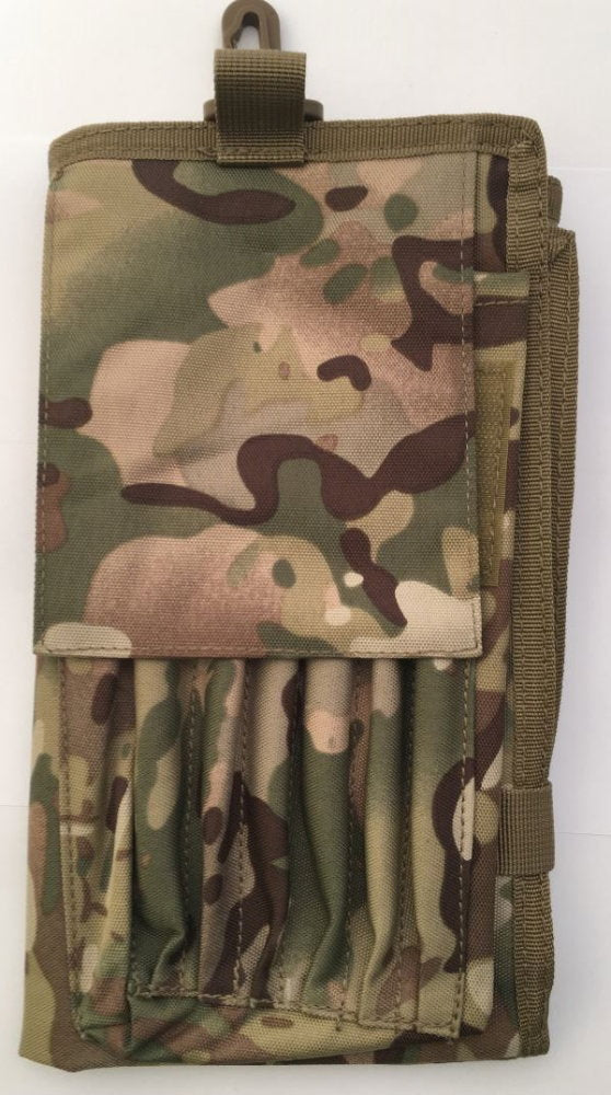 Porte-carte BCB Patrol Commander 60 x 40 cm ouvert avec mousqueton pivotant