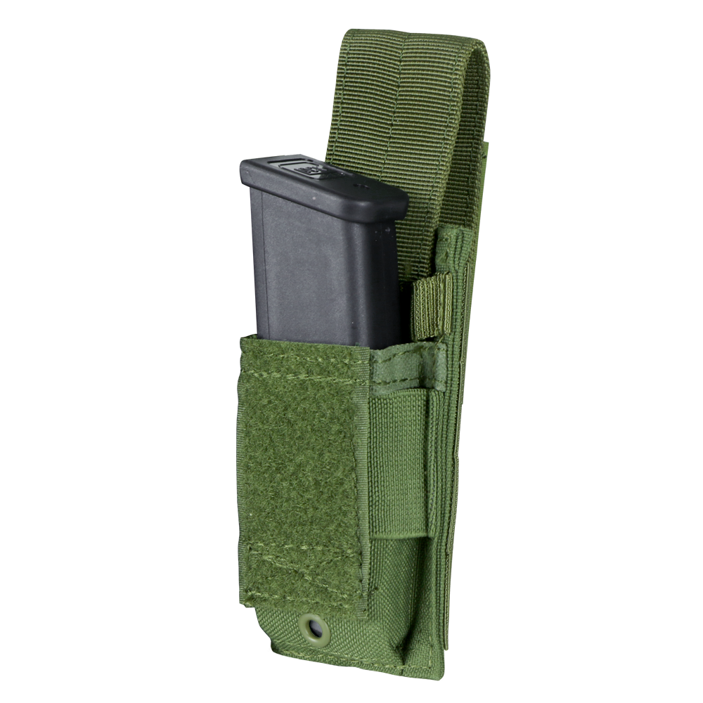 Porte-chargeur fermé Condor Single Pistol rabat amovible et bride élastique