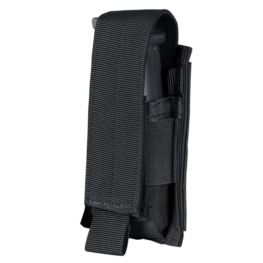 Porte-chargeur fermé Condor Single Pistol rabat amovible et bride élastique