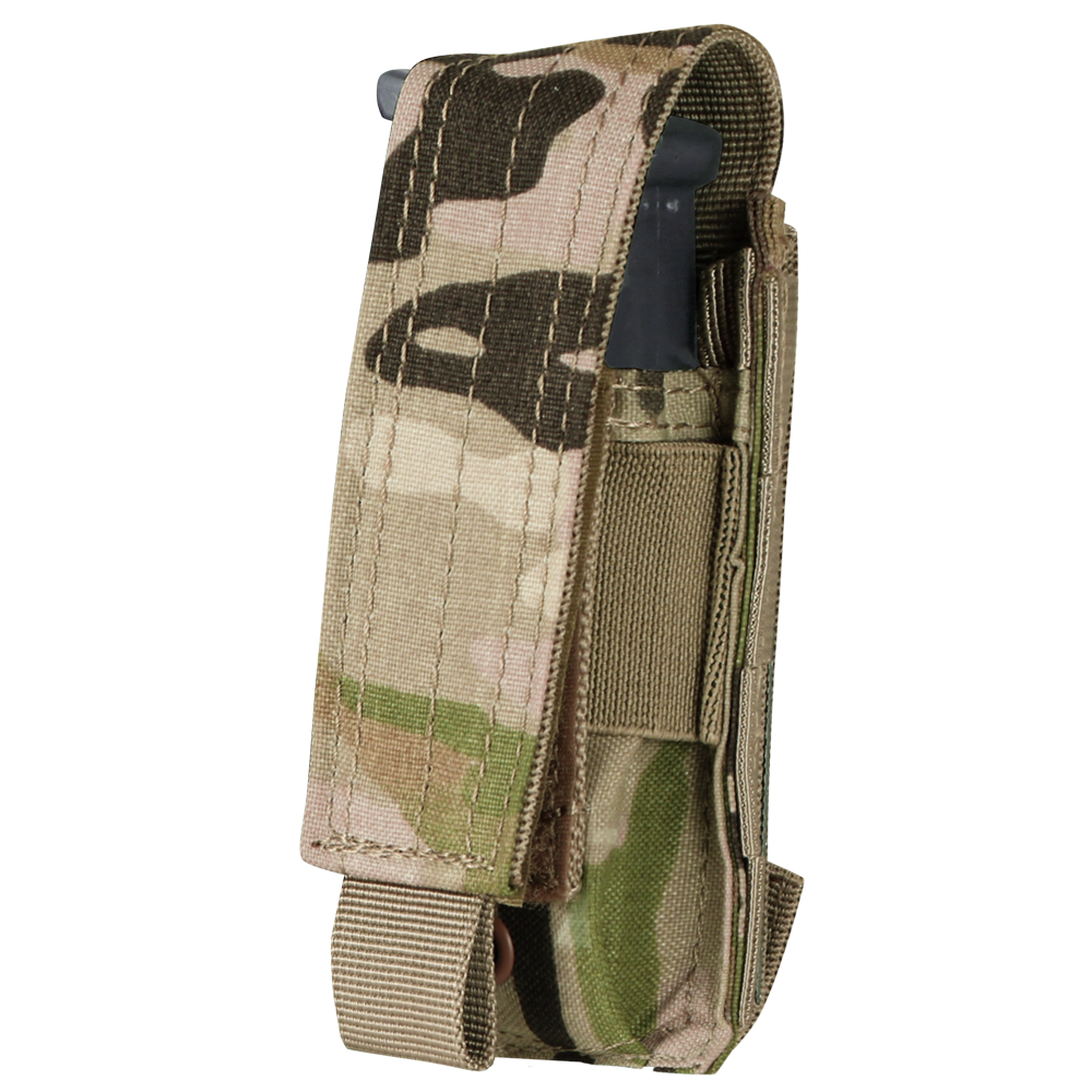 Porte-chargeur fermé Condor Single Pistol rabat amovible et bride élastique