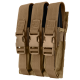 Porte-chargeur fermé Condor Triple MP5 boucles latérales et bride élastique