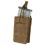Porte-chargeur ouvert Condor Single G36 rétention élastique et bande MOLLE frontale